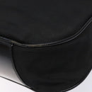 GUCCI Bamboo Shoulder Bag Nylon Black Silver 001 1553 1577 Auth bs28640-15