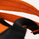 GUCCI Backpack Nylon Leather Orange Black Silver Auth bs28642-14