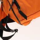 GUCCI Backpack Nylon Leather Orange Black Silver Auth bs28642-16