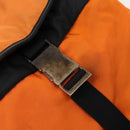 GUCCI Backpack Nylon Leather Orange Black Silver Auth bs28642-19
