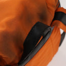 GUCCI Backpack Nylon Leather Orange Black Silver Auth bs28642-7