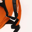 GUCCI Backpack Nylon Leather Orange Black Silver Auth bs28642-9