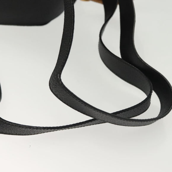 GUCCI Bamboo Backpack Suede Black Gold 003 1998 0016 Auth bs28645