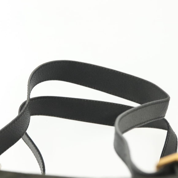 GUCCI Bamboo Backpack Suede Black Gold 003 1998 0016 Auth bs28645