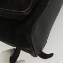 GUCCI Bamboo Backpack Suede Black Gold 003 1998 0016 Auth bs28645-14