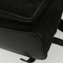 GUCCI Bamboo Backpack Suede Black Gold 003 1998 0016 Auth bs28645-15