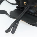 GUCCI Bamboo Backpack Suede Black Gold 003 1998 0016 Auth bs28645-10