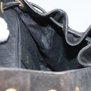 GUCCI Bamboo Backpack Suede Black Gold 003 1998 0016 Auth bs28645-25