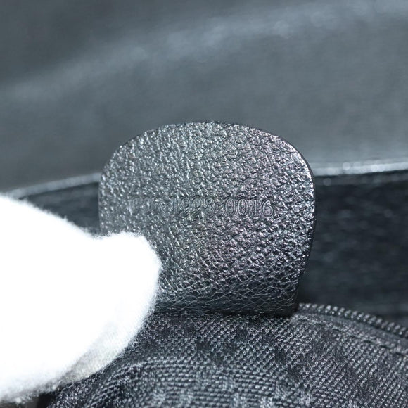 GUCCI Bamboo Backpack Suede Black Gold 003 1998 0016 Auth bs28645