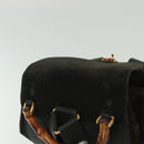 GUCCI Bamboo Backpack Suede Black Gold 003 1998 0016 Auth bs28645-6