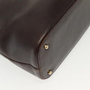 GUCCI Shoulder Bag Leather Brown Gold 001 1998 1805 Auth bs28648-13