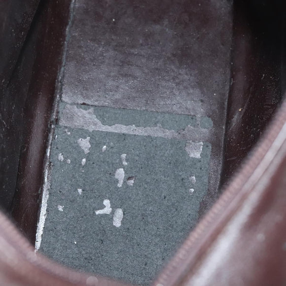 GUCCI Shoulder Bag Leather Brown Gold 001 1998 1805 Auth bs28648