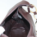 GUCCI Shoulder Bag Leather Brown Gold 001 1998 1805 Auth bs28648-19