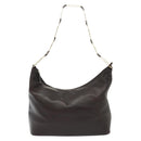 GUCCI Shoulder Bag Leather Brown Gold 001 1998 1805 Auth bs28648-2