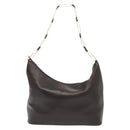 GUCCI Shoulder Bag Leather Brown Gold 001 1998 1805 Auth bs28648-3