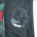 GUCCI Web Sherry Line Shoulder Bag Nylon Black Auth bs28651-9