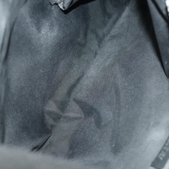 GUCCI Web Sherry Line Shoulder Bag Nylon Black Auth bs28651