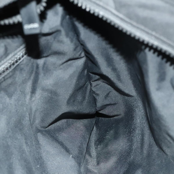 GUCCI Web Sherry Line Shoulder Bag Nylon Black Auth bs28651