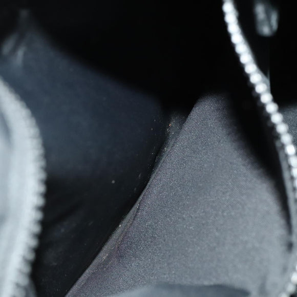 GUCCI Web Sherry Line Shoulder Bag Nylon Black Auth bs28651