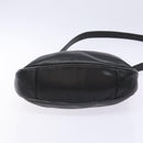 GUCCI Bamboo Hand Bag Leather 2way Black Gold 001 1781 1638 Auth bs28653-5