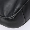 GUCCI Bamboo Hand Bag Leather 2way Black Gold 001 1781 1638 Auth bs28653-9