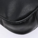 GUCCI Bamboo Hand Bag Leather 2way Black Gold 001 1781 1638 Auth bs28653-18