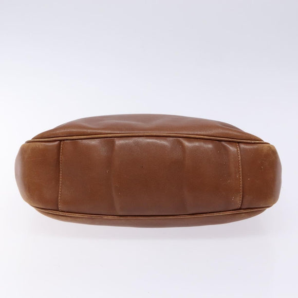 GUCCI Bamboo Hand Bag Leather Brown Gold 001 1705 1638 Auth bs28654