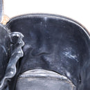 CHANEL Bicolore Vanity Hand Bag Lamb Skin Black Gold CC Auth bs28655-18