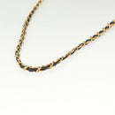 CHANEL Matelasse Chain Shoulder Bag Lamb Skin Black Gold CC Auth bs28656-7