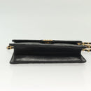 CHANEL Matelasse Chain Shoulder Bag Lamb Skin Black Gold CC Auth bs28656-5