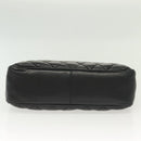 CHANEL Matelasse Chain Shoulder Bag Lamb Skin Black Gold CC Auth bs28659-9