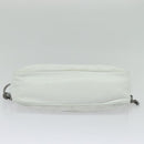 CHANEL Matelasse Shoulder Bag Lamb Skin White Silver CC Auth bs28660-9