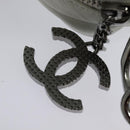 CHANEL Matelasse Shoulder Bag Lamb Skin White Silver CC Auth bs28660-17