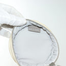 CHANEL Sports Bottle Holder Bag Nylon White Silver CC Auth bs28661-16