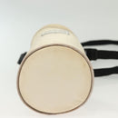 CHANEL Sports Bottle Holder Bag Nylon White Silver CC Auth bs28661-9