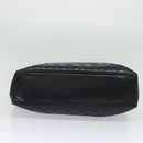 CHANEL Chain Tote Bag Lamb Skin Navy Gold CC Auth bs28662-10