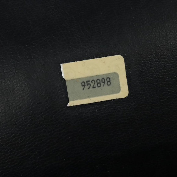 CHANEL Chain Tote Bag Lamb Skin Navy Gold CC Auth bs28662