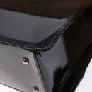 CHANEL Tote Bag Suede Brown CC Auth bs28665-10