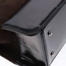 CHANEL Tote Bag Suede Brown CC Auth bs28665-11