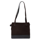 CHANEL Tote Bag Suede Brown CC Auth bs28665-2