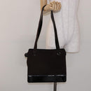 CHANEL Tote Bag Suede Brown CC Auth bs28665-22