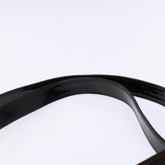 CHANEL Tote Bag Suede Brown CC Auth bs28665