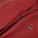 CHANEL Boston Bag Lamb Skin Red CC Auth bs28667-19