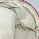 CHANEL Boston Bag Lamb Skin Red CC Auth bs28667-21