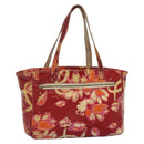 CHANEL High Summer Tote Bag Vinyl Red Silver CC Auth bs28669-1