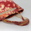 CHANEL High Summer Tote Bag Vinyl Red Silver CC Auth bs28669-7