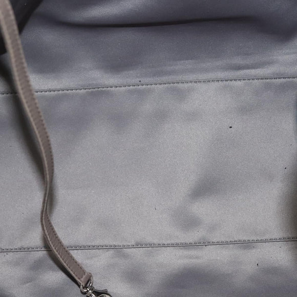 CHANEL Chain Tote Bag Enamel Black Silver CC Auth bs28675