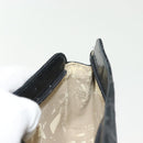 CHANEL Bicolore Pouch Satin Black CC Auth bs28678-12
