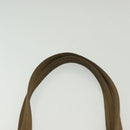 PRADA Tote Bag Nylon Beige Silver Auth bs28686-8