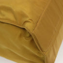 PRADA Tote Bag nylon metal Yellow Gold Auth bs28687-10